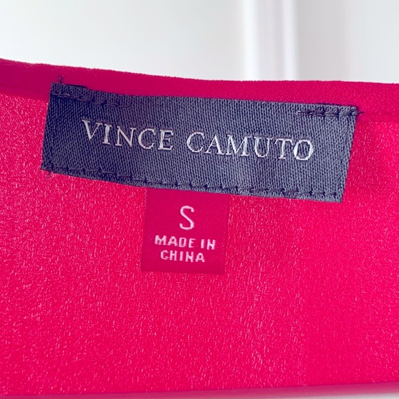 Vince Camuto ballon sleeve blouse in bright pink size S - Picture 4 of 6